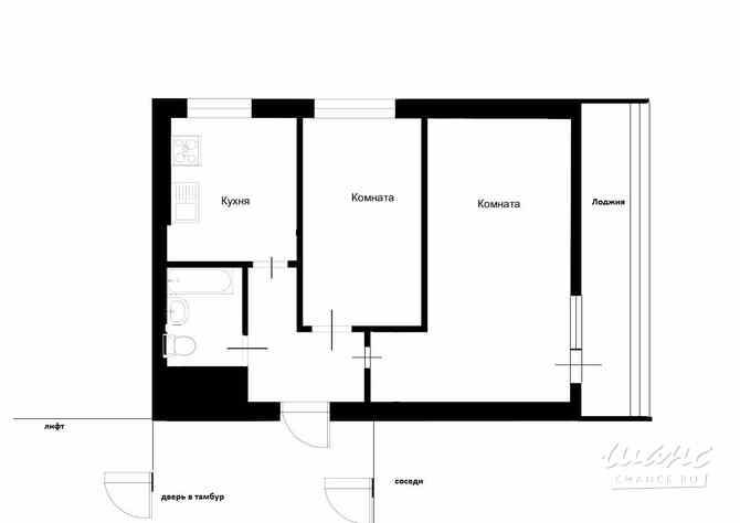 2-к квартира, 37.2 м², этаж 5/9 Одинцово - изображение 3