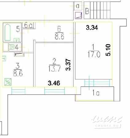 2-к квартира, 52.4 м², этаж 8/16 Москва - изображение 3