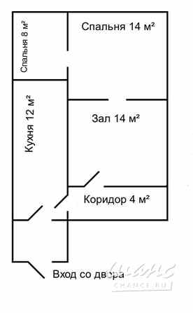 Дом 54 м², Центральная улица, 22 Михайловское - изображение 3
