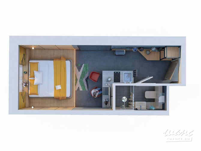 1-к квартира, 20.6 м², этаж 6/14 Санкт-Петербург - изображение 3