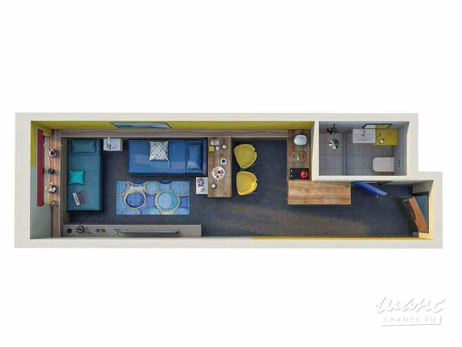 1-к квартира, 24.3 м², этаж 23/26 Санкт-Петербург - изображение 3