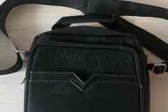 Сумка мужская черная через плечо