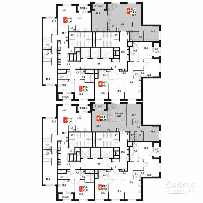 4-к квартира, 135.8 м², этаж 35/37 Москва - изображение 4