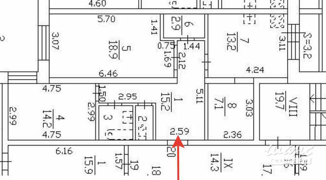 2-к квартира, 75.4 м², этаж 4/5 Санкт-Петербург - изображение 3