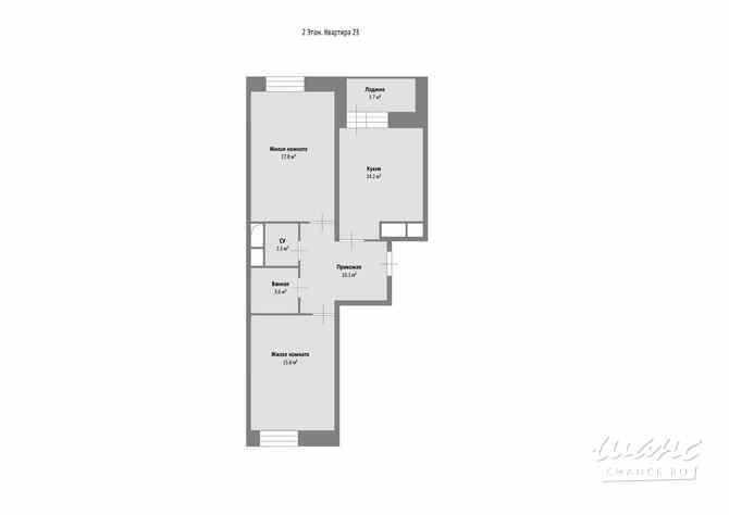 2-к квартира, 65.5 м², этаж 2/5 Москва - изображение 3