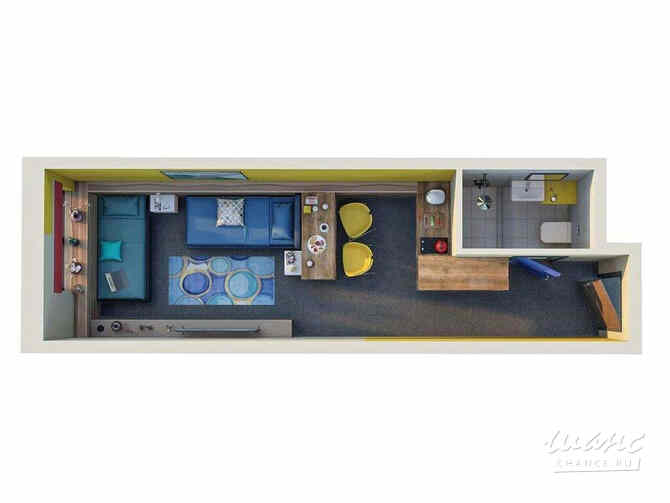 1-к квартира, 24.4 м², этаж 17/26 Санкт-Петербург - изображение 3