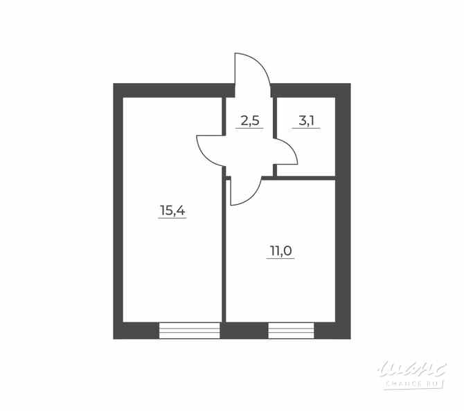 1-к квартира, 32 м², этаж 5/9 Санкт-Петербург - изображение 1
