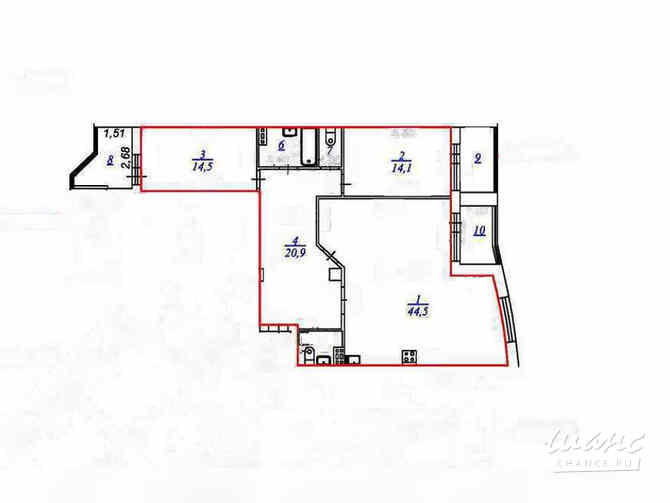 3-к квартира, 103.1 м², этаж 5/16 Екатеринбург - изображение 2
