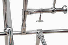 Труба хромированная джокерная и крепления для нее