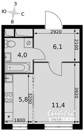 1-к квартира, 27.3 м², этаж 8/16 Москва - изображение 1