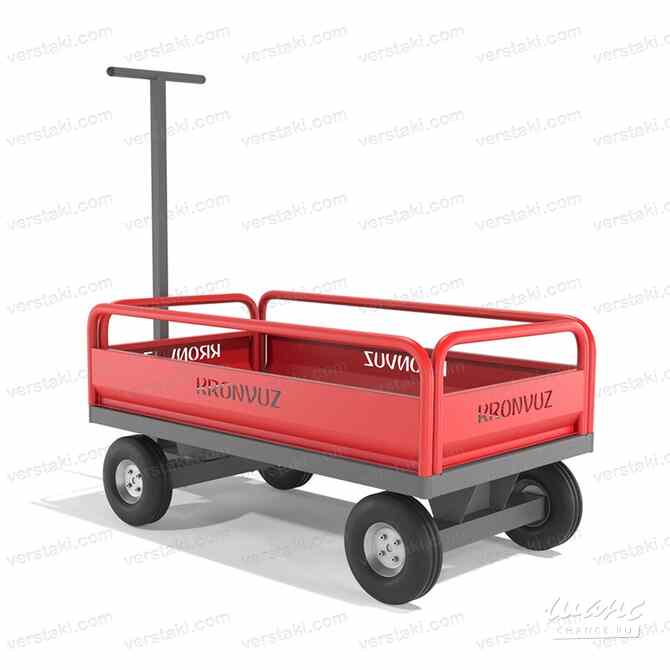 Тележка с бортами для перевозки грузов КРОН-ТПБ-400-01 Москва - изображение 1