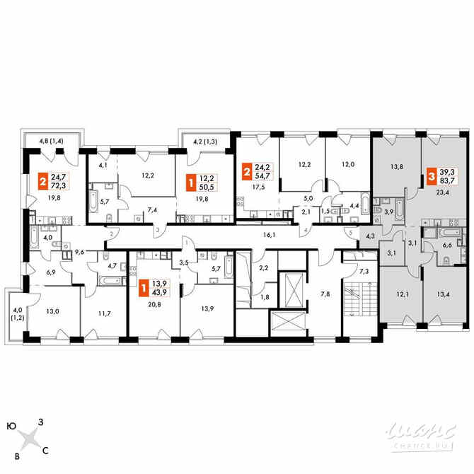 3-к квартира, 84.3 м², этаж 5/17 Москва - изображение 4