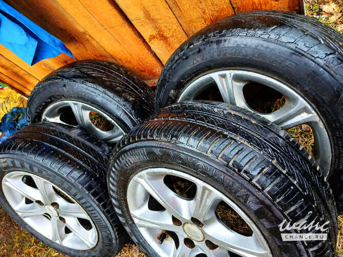 Литые диски с резиной 185-60-14. 4х98. Резина Yokohama. Колеса стояли на Лада Калина. Санкт-Петербург - изображение 5