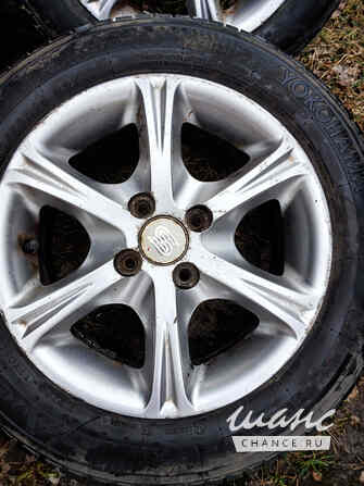 Литые диски с резиной 185-60-14. 4х98. Резина Yokohama. Колеса стояли на Лада Калина. Санкт-Петербург - изображение 2