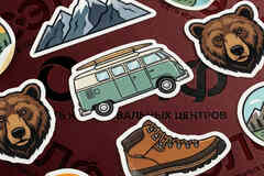 Наклейки с контурной резкой