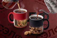 Печать на кружках хамелеон