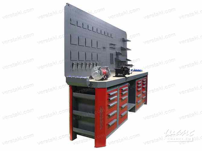 Пятитумбовый верстак Гефест-ВС-55055-ЭД2Б-Т3-Т6 Москва - изображение 2