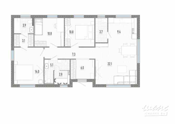 Дом 102.5 м², Хвойная ул., 10 Москва - изображение 3