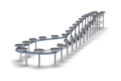 Система контроля субпродуктов (кишечный конвейер)