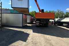 Бытовка на металлическом каркасе