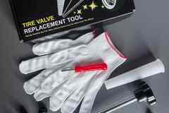 Набор для замены вентиля колеса без снятия шины (бескамерных шин) + вентиля +отвертка для золотника