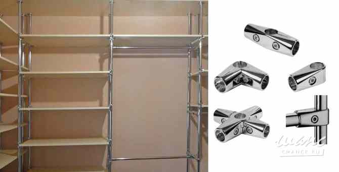 Конструкции из джокерной трубы (25мм.) хром Волгоград - изображение 1