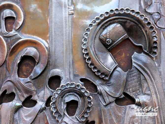 Старинный образ «Введение во храм Пресвятой Богородицы» в серебряном окладе. Москва, 1862 год. Санкт-Петербург - изображение 10