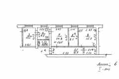2-к квартира, 77.4 м², этаж 1/5