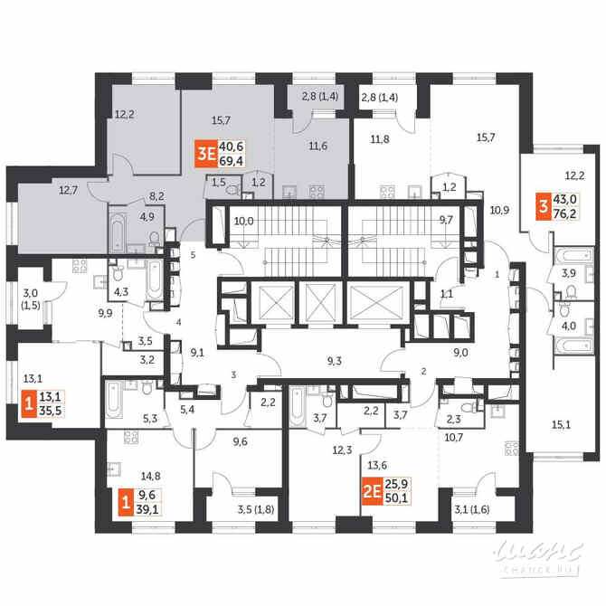 3-к квартира, 69.4 м², этаж 4/28 Москва - изображение 4
