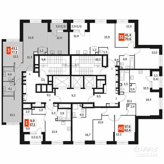 3-к квартира, 77.3 м², этаж 14/28 Москва - изображение 4