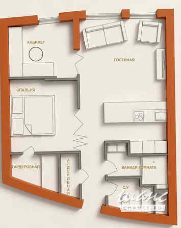 2-к квартира, 93 м², этаж 11/24 Москва - изображение 3