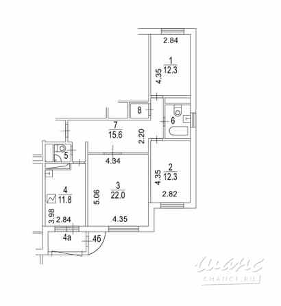 3-к квартира, 81 м², этаж 16/17 Москва - изображение 3