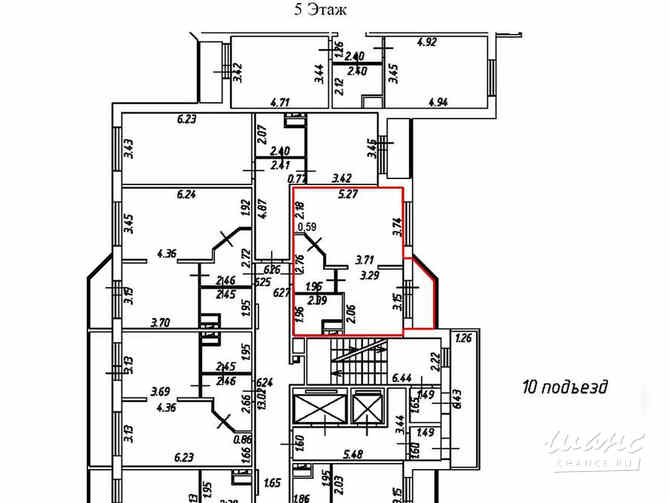 1-к квартира, 35.7 м², этаж 5/17 Видное - изображение 9