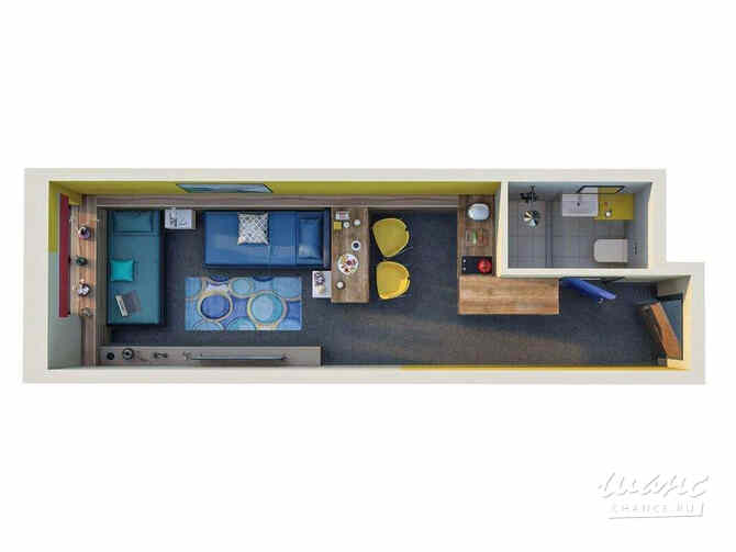 1-к квартира, 22.9 м², этаж 21/26 Санкт-Петербург - изображение 3