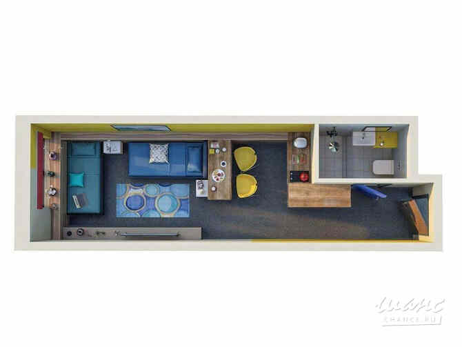 1-к квартира, 24.2 м², этаж 21/26 Санкт-Петербург - изображение 3