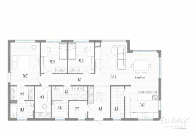 Коттедж 140.2 м², Хвойная ул., 28 Москва - изображение 3