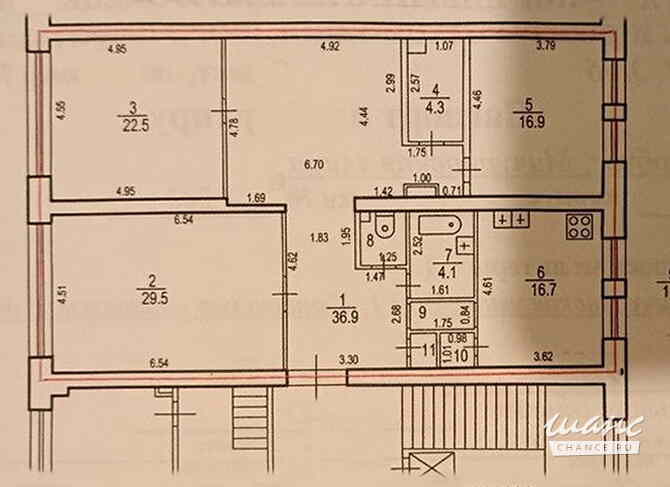 Продам 3-комнатную квартиру 136.2 м², этаж 4/7 Санкт-Петербург - изображение 10