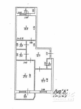 2-к квартира, 69.6 м², этаж 10/10 Избербаш - изображение 2