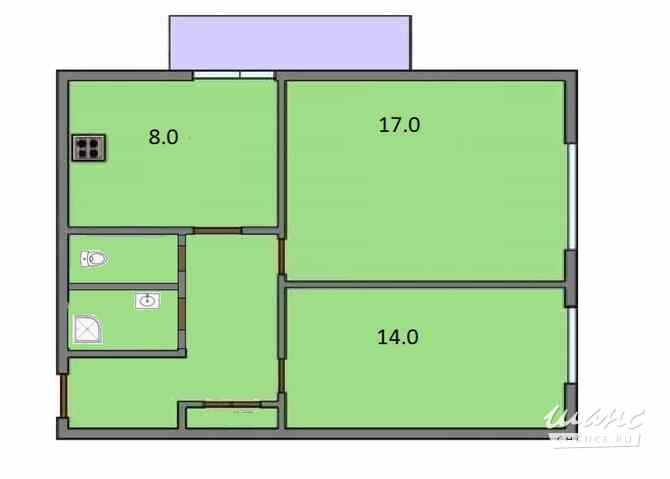 2-к квартира, 58 м², этаж 12/12 Москва - изображение 3