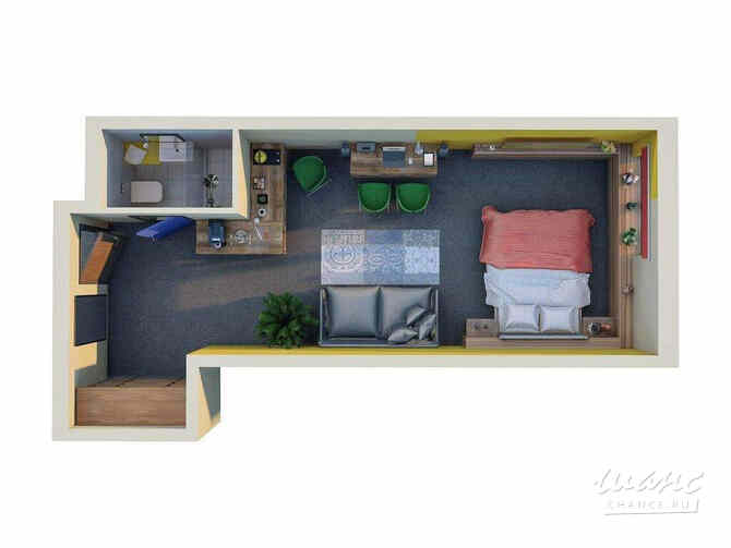 1-к квартира, 32.8 м², этаж 8/26 Санкт-Петербург - изображение 3