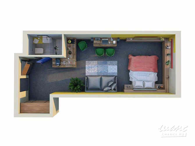 1-к квартира, 33 м², этаж 13/26 Санкт-Петербург - изображение 3