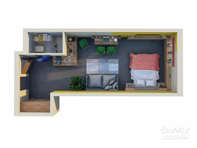1-к квартира, 32.9 м², этаж 19/26 Санкт-Петербург - изображение 3