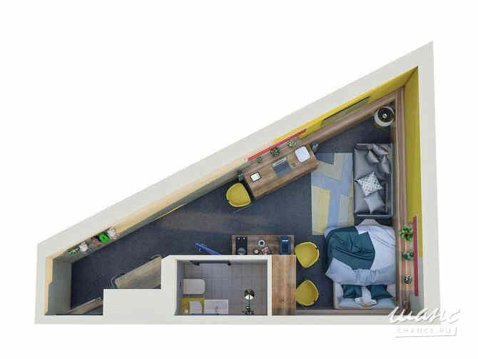 1-к квартира, 26.1 м², этаж 21/26 Санкт-Петербург - изображение 3