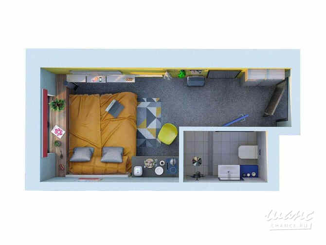 1-к квартира, 14.39 м², этаж 26/26 Санкт-Петербург - изображение 3