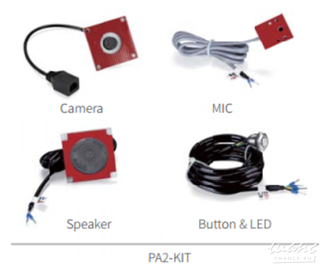 Комплект IP-домофона Fanvil PA2-KIT, Комплект включает в себя IP-камеру 720Р, кнопку открытия двери Москва - изображение 1