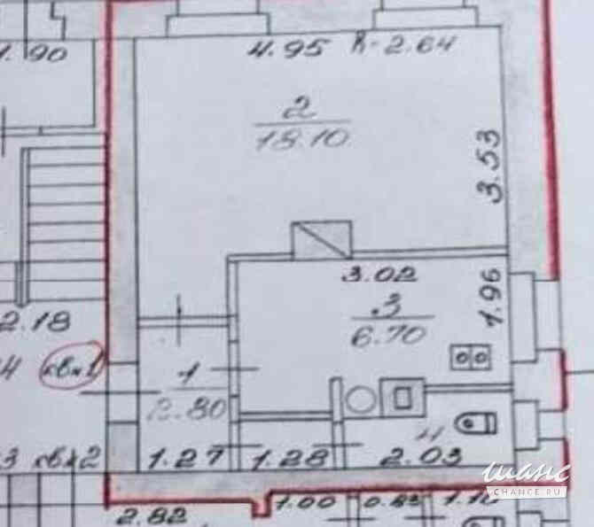 1-к квартира, 30.9 м², этаж 1/2 Володарского - изображение 2