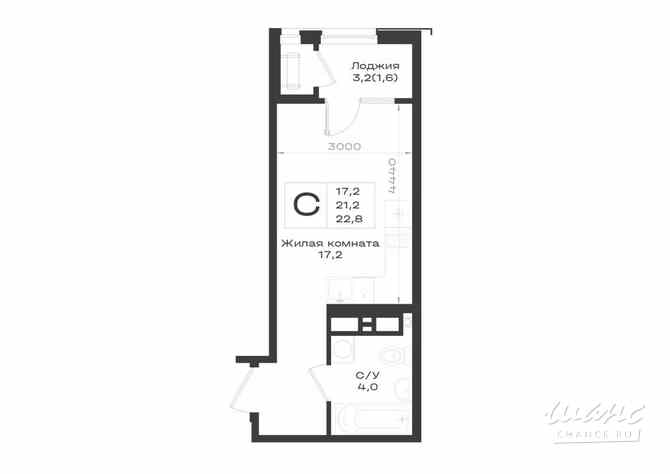 1-к квартира, 22.8 м², этаж 4/14 Железноводск - изображение 3