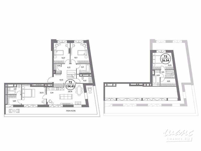 3-к квартира, 134.3 м², этаж 6/6 Москва - изображение 2