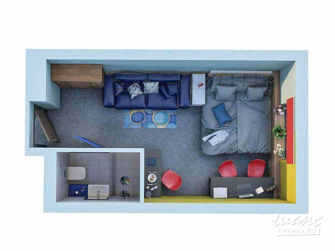 1-к квартира, 20.78 м², этаж 4/26 Санкт-Петербург - изображение 3