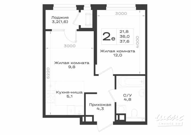 2-к квартира, 37.6 м², этаж 5/14 Железноводск - изображение 3